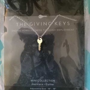 New! The Giving Keys Mini Key Necklace Believe